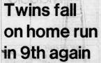 The Star Tribune headline from the Ron Davis ‘crying game” at yankee Stadium in 1985.