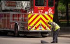 A CenterPoint Energy worker checked for natural gas in a sewer Thursday afternoon on University Ave. in Minneapolis. A suspected gas leak resulted in 