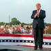 Former President Donald Trump is cheered at a rally in Mendon, Ill., on June 25. Republicans are bracing for the prospect of Trump declaring an unusua