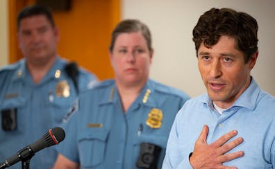 Minneapolis Mayor Jacob Frey spoke at a news conference Tuesday about the events of the night of July 4th. 