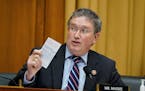 Politicians not infrequently can be found using a copy of the U.S. Constitution to drive home a point. Here, U.S. Rep. Thomas Massie, R-Ky., did so in