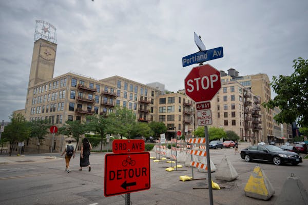 A week after a melee saw fireworks being shot at people and buildings in the city’s Mill District on the Fourth of July, barricades have gone up to 