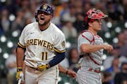 Rowdy Tellez leads the Brewers in home runs and RBI.