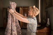 Lesley Manville falls in love with a couture Dior dress in “Mrs. Harris Goes to Paris.”