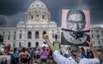 Supporters of abortion rights rally at the State Capitol in St. Paul on Sunday.
