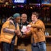 Terry Bell (Chris), Terry Hempleman (bartender Stan) and Noah Plomgren (Jason) in “Sweat,” the Guthrie Theater’s last show for the season.