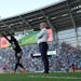 Adrian Heath stood on the sidelines as Minnesota United defender Kemar Lawrence threw in the ball against Everton on Wednesday night.