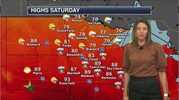 Morning forecast: 89, storms on the way