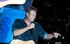 Blake Shelton sang “All About Tonight” early in his headlining set at the Twin Cities Summer Jam at Canterbury Park in Shakopee on Saturday.