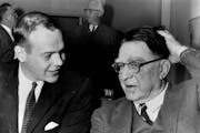 Wheelock Whitney talked with Branch Rickey on Jan. 6, 1960, during Rickey’s visit to the Twin Cities to whip up support for his Continental League.
