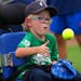 Leo St. Martin, 6, of Inver Grove Heights, catches a ball during a Beautiful Lives Project event that offered people with disabilities an opportunity 