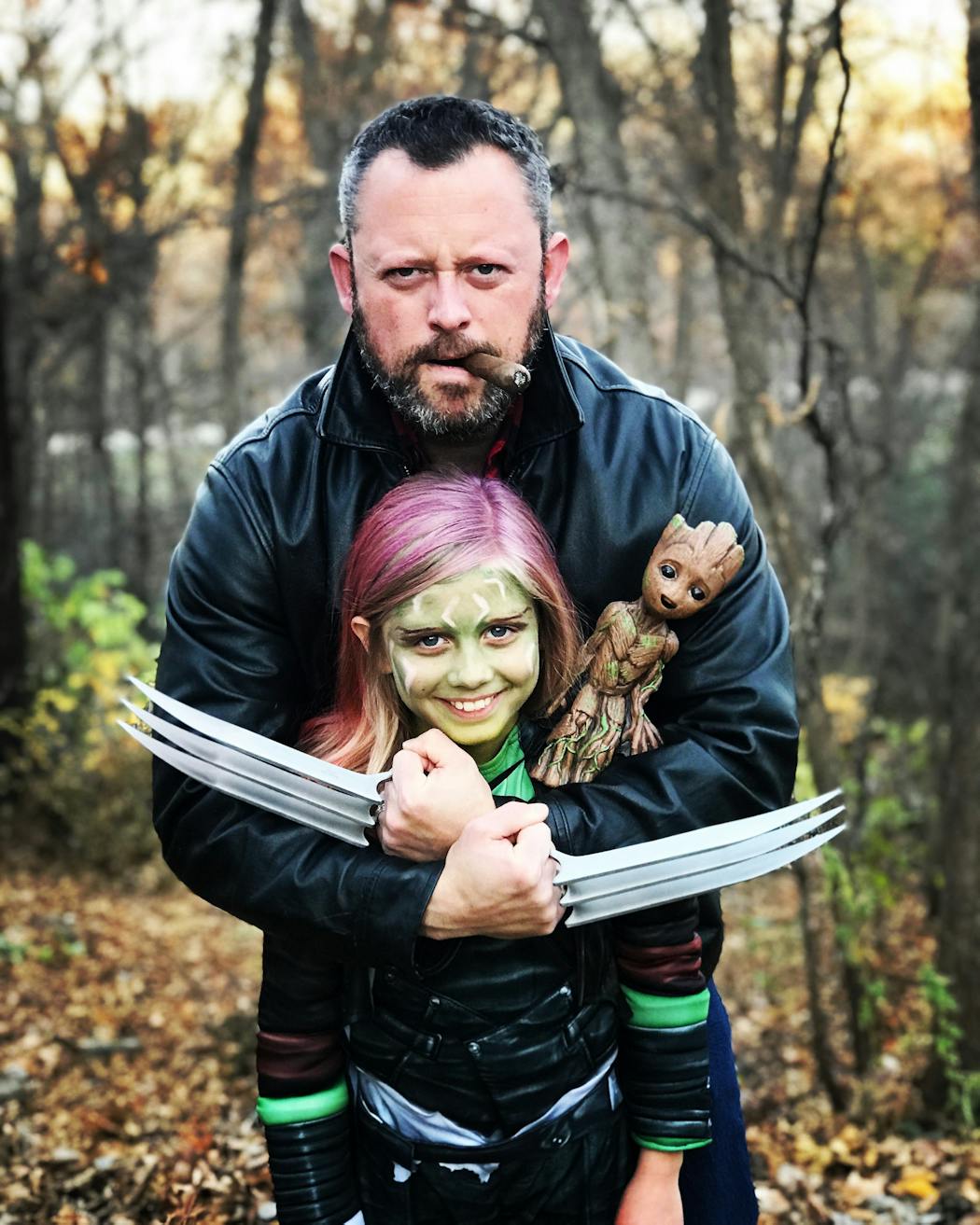 Ben Percy and his daughter Madeline paired up for a recent Halloween.