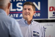 Brad Finstad, a Republican running in southern Minnesota’s First Congressional District special election, campaigned at the Olmsted County Fair, Fri
