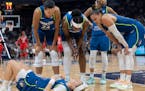 Lynx guard Rachel Banham fell during the fourth quarter and ended up leaving the game with what could be a strained knee.