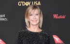 Actress and singer Olivia Newton-John attends the 2018 G’Day USA Los Angeles Gala in Los Angeles on Jan. 27, 2018.