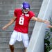Vikings quarterback Kirk Cousins made a connection with a young fan before Monday night’s training camp practice at TCO Stadium in Eagan.