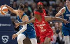 Lynx guard Kayla McBride, driving against Atlanta guard Erica Wheeler on Sunday, scored 20 points to lead the team in a 81-71 victory over the Dream a