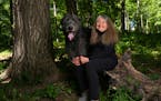 Marilyn McClaskey and her Irish wolfhound, Coal, will have their ashes spread in a memorial forest in Minnesota. 