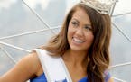 Miss America Cara Mund visits the Empire State Building on Sept. 12, 2017 in New York City. 