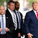 Former President Donald Trump departs Trump Tower, Wednesday, Aug. 10, 2022, in New York, on his way to the New York attorney general’s office for a