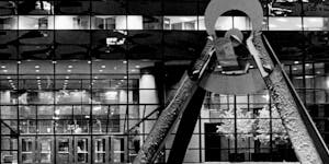 Mark di Suvero’s “Inner Search” sculpture was unveiled in 1980 in downtown Minneapolis at Northwestern National Bank’s new operations center.