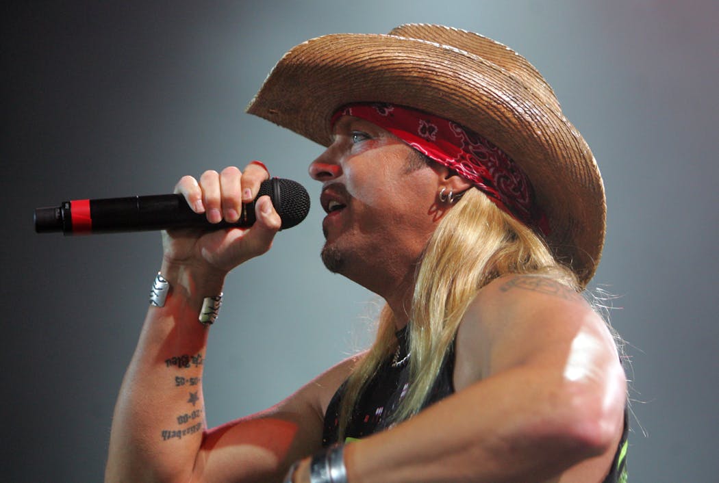 Bret Michaels of Poison performed at the Susquehanna Bank Center in Camden, New Jersey, on June 23, 2009.