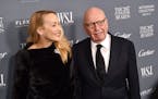 Fox News chairman and CEO Rupert Murdoch and Jerry Hall attended the WSJ. Magazine 2017 Innovator Awards at The Museum of Modern Art on Nov. 1, 2017, 