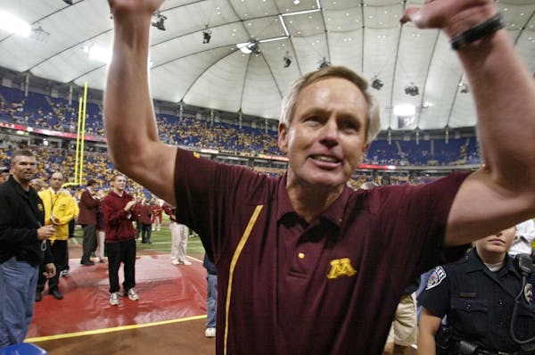 Former Gophers football coach Glen Mason, pictured in 2005.