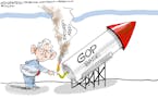 Editorial cartoon: Dana Summers on ignition
