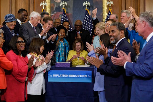 Congress OKs Dems' climate, tax, health bill