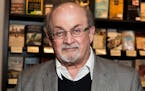 Author Salman Rushdie appears at a signing for his book “Home” in London on June 6, 2017. 