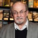 Author Salman Rushdie appears at a signing for his book “Home” in London on June 6, 2017. 