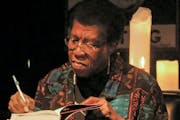 Octavia Butler signing a copy of “Fledgling” after speaking and answering questions from the audience on Oct. 25, 2005. Her book, “The “Parabl