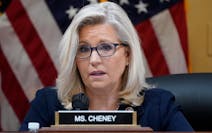 FILE - Vice Chair Liz Cheney, R-Wyo., speaks as the House select committee investigating the Jan. 6 attack on the U.S. Capitol holds a hearing at the 
