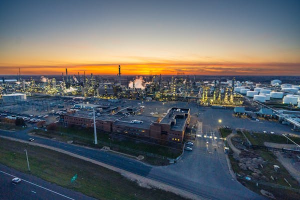 The Pine Bend Refinery in Rosemount produces about half of Minnesota’s gas. It’s run by a subsidiary of Koch Industries, one of the defendants in 