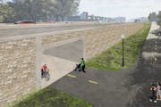New trails and an underpass to improve bike and pedestrian safety are included in plans to redo the intersection of Hwy. 55 and County Road 73 in Plym