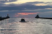 Fishing boats left Duluth for a morning on Lake Superior last week. Among the anglers this day was a contingent from Pheasants Forever.