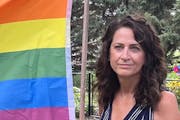 Mary Kay Thomas was demoted from principal to an administrative job after hanging a rainbow flag in the cafeteria of her Marshall, Minn., middle schoo