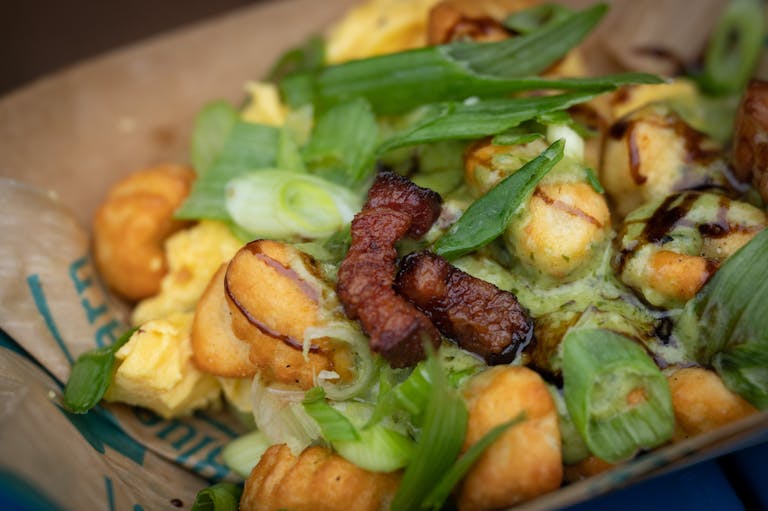 Breakfast Gnocchi from Blue Barn. New foods at the Minnesota State Fair photographed on Thursday, Aug. 25, 2022 in Falcon Heights, Minn. ] RENEE JONES