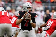 Quarterback C.J. Stroud and Ohio State get a difficult early test when the Buckeyes face Notre Dame on Sept. 3.