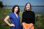 Jehra Patrick, left, and Alissa Light, two new leaders in the Twin Cities arts scene, stand along Bde Maka Ska.