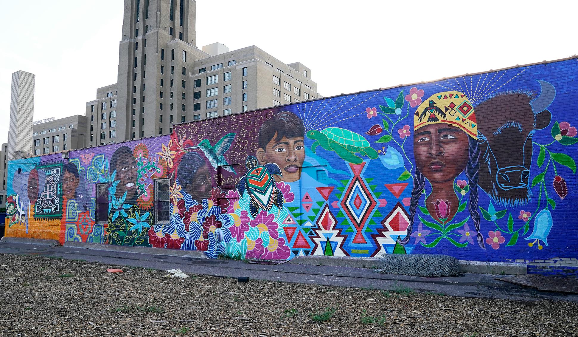 A mural on the side of Hamdi Restaurant at 818 E Lake St. Wednesday, Aug. 3, 2022 in Minneapolis, Minn. 