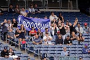 Family and friends in Louie Varland’s cheering section rooted the Twins rookie pitcher on during his major league debut Wednesday at Yankee Stadium.