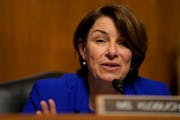 Sen. Amy Klobuchar, D-Minn., is leading a bill that would limit the ability of Google, Apple and Amazon to prioritize their services over other compan
