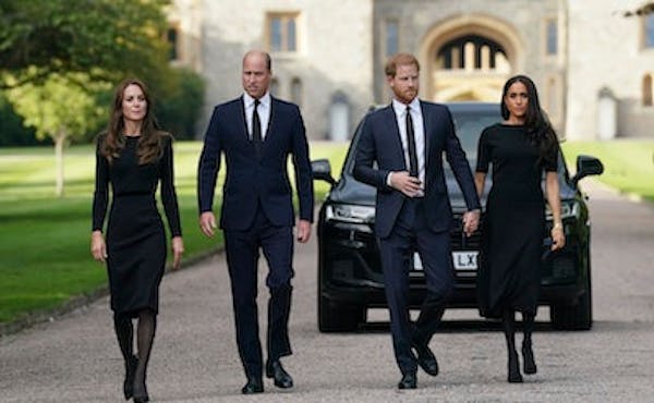 Princes William, Harry greet sea of Windsor mourners