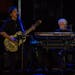 Doobie Brothers keyboardist Michael McDonald sings with John McFee at Treasure Island Resort and Casino on Friday, Sept. 16.