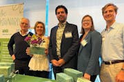 BKB Floral Foam won the grand prize of the 2022 Minnesota Cup, a statewide innovation competition operated by the University of Minnesota. From left t
