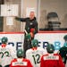 Wild coach Dean Evason instructed players during the team’s 2021-22 training camp.