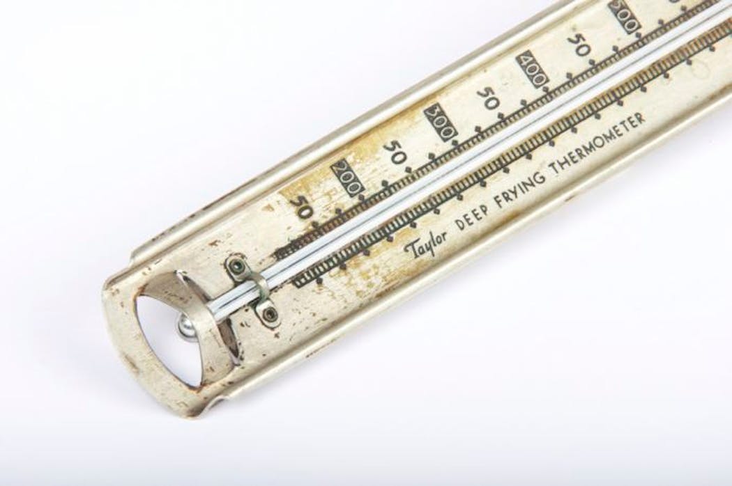 A mercury-based thermometer.