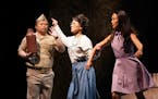 Viet Vo, Rebecca Hirota and Emjoy Gavino in the Guthrie Theater’s fall opener, “Vietgone,” a love story about war refugees searching for home an
